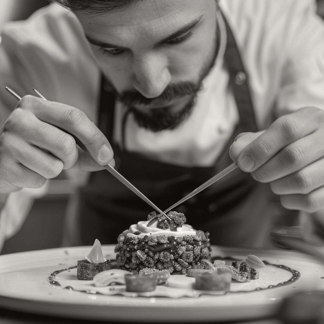 Hospitality recruitment agencies page Chef plating food